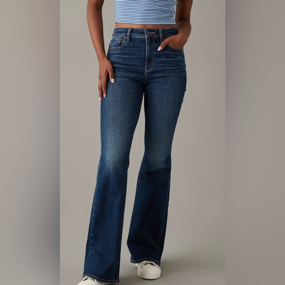 American Eagle Super High Waisted Flare Jeans
